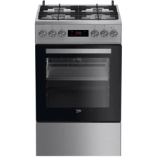 Плита комбінована Beko FSM52321DXDS: Тип варильної поверхні газова