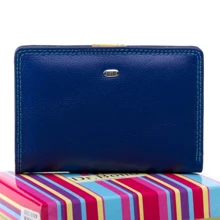 Женский кошелек Dr. Bond Rainbow синий (WRN-2 blue): Пол Женский