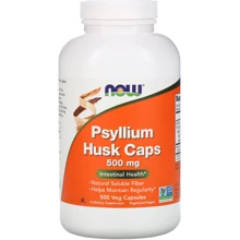 Now Foods Psyllium Husk Caps, 500 mg, 500 Veg Capsules (NOW-05972): Тип клітковина