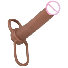 Насадка для двойного проникновения California Exotic Novelties Accommodator Penetrator System (коричневая): Для кого Для мужчин