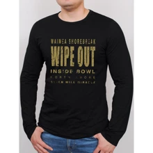 Лонгслів PFProject WIPE OUT Long XL чорний з принтом: Вид Лонгсліви