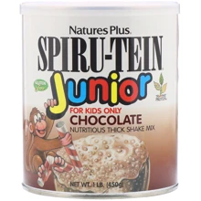 Nature's Plus, Spiru-Tein Junior, Nutritious Thick Shake Mix, Chocolate, 1 lb (450 g) (NAP-45602): Форма випуску порошок