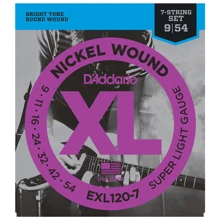Струна для гитар Струны D`ADDARIO EXL120-7 XL SUPER LIGHT 7-STRING (09-54): Тип Комплект струн