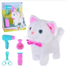 Мягкая интерактивная игрушка кошка, с аксессуарами (T829-3): Тип животное