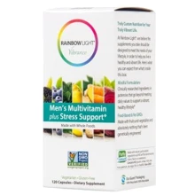 Rainbow Light Vibrance Men's Multivitamin plus Stress Support 120 Caps Мультівітаміни для чоловіків плюс стрес формула: Тип мультивітаміни