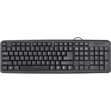 Клавиатура Defender HB-420 USB Black (45420): Подключение проводное