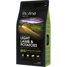 Сухой гипоаллергенный корм для взрослых собак с избыточным весом Profine Light Lamb с ягненком и картофелем 15 кг (8595602517558): Тип Сухой корм