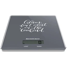 Ваги кухонні Silver Crest 352672 grey: Тип конструкції с плоской плaтформой