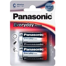 Батарейка Panasonic EVERYDAY POWER C BLI 2 ALKALINE (LR14REE/2BR): Тип батарейка C