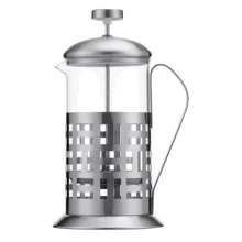 Френч-прес Maxmark 600мл (MK-F67-600): Колір сріблястий