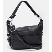 Женская сумка через плечо Borsa Leather черная (K1131-black): Пол Женский