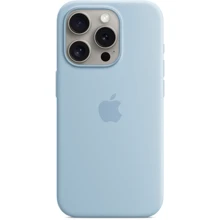 Чехол для iPhone Apple iPhone 15 Pro Silicone Case with MagSafe - Light Blue (MWNM3ZM/A): Цвет голубой
