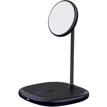 Зарядний пристрій Baseus Wireless Charger Stand MagSafe Swan Bracket 20W Black (WXSW-D01) для iPhone 16 I 15 I 14 I 13 I 12 series: Особливості USB-C