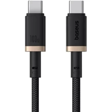 Кабель Baseus Cable USB-C to USB-C Dura Series 100W 1m Black/Gold (P10377803U01-00): Тип USB-C - USB-C