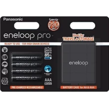 Panasonic Eneloop Pro AAA 930 mAh * 4 + Case (BK-4HCDEC4BE): undefined undefined