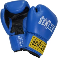 Перчатки боксерские Benlee FIGHTER 10oz /Кожа /сине-черные: undefined undefined