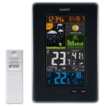 Метеостанція La Crosse WS6835 Black: Метео вимірювання Фаза луны, Точка росы, Внутренняя температура, Внутренняя влажность, Внешняя температура, Внешняя влажность, Атмосферное давление