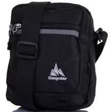Мужская сумка через плечо Onepolar черная (W5632-black): Пол Мужской