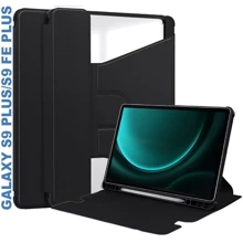 Аксесуар для планшетних ПК BeCover Case Rotatable Black для Samsung X810 Galaxy Tab S9 Plus / S9 FE Plus SM-X610/SM-X616B (710398): Колір черный