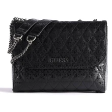 Женская сумка через плечо Guess Wessex Convertible Xbody Flap черная (HWGN8379210-BLA): Пол Женский