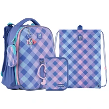 Набір Kite 531M Purple Chequer рюкзак + пенал + сумка для взуття (SET_K24-531M-2): Виробник KITE