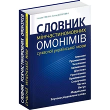 Наталія Глібчук, Уляна Добосевич: Словник міжчасткомовних омонімів сучасної української мови: Виробник Апріорі