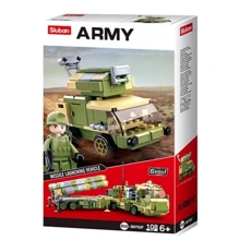 Конструктор SLUBAN M38-B0782F військова техніка, фігурка, 108дет, 14-24-4,5см: Виробник Sluban