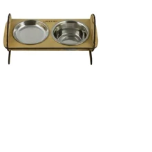 Миски на подставке Lucky Pet Fish 2x200 мл 32x15x16 см кремовые (4820224213620): Тип Миски