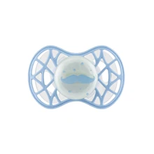 Пустышка Nuvita 7085 Air55 Cool Вуса симметричная 6m+ голубая (NV7085GDB): Возраст старше 6 месяцев