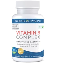 Nordic Naturals Vitamin B Complex Комплекс витаминов группы В 45 мягких капсул: Тип Витамин B