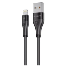 Кабель Proove USB Cable to Lightning Soft Silicone 2.4A 1m Black: Тип USB Cable - Lightning