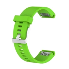 Ремешок Garmin QuickFit 20 Smooth Silicone Band Green (QF20-SMSB-GRN): Цвет зеленый