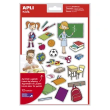 Наклейки Apli Kids Школа тематические учебные 12 листов 11448: Производитель ApliKids