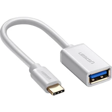 Адаптер Ugreen Adapter US154 USB-C to USB3.0 White (30702): Колір белый