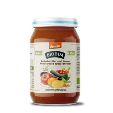 Пюре органическое Biobim Рататуй с чечевицей 250 г (1187150): Вид Овощное