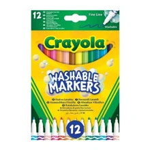 Фломастери CRAYOLA тонка лінія (washable) 12 шт (58-6671): Тип Смываемые