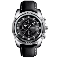 Наручний годинник Skmei 9156 Black: Стиль класичний