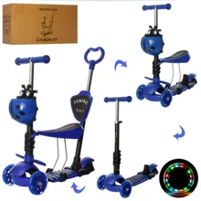 Самокат 5в1 iTrike Maxi (JR 3-026-L-DBL blue): Количество колес 3