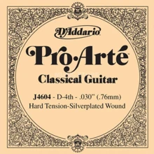 Струна для гитар Струна D`ADDARIO J4604 PRO ARTE SILVER NYLON D HARD TENSION: Тип Струна