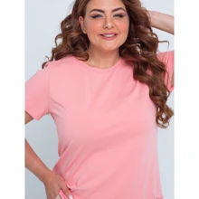 Футболка GrandUA База 5XL рожева: Склад Хлопок, Эластан