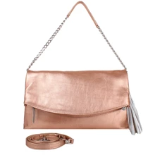Женская сумка через плечо Laskara золотистая (LK-DS259-rose-gold): Пол Женский