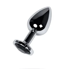 Анальная пробка с кристаллом Toyfa Metal Silver anal plug: Для кого Унисекс