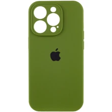 Чехол для iPhone Mobile Case Silicone Case Full Camera Protective Dark Olive for iPhone 16 Pro Max: Цвет зеленый