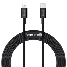 Кабель Baseus Cable USB-C to Lightning Superior Series PD 20W 2m Black (CATLYS-C01): Тип USB-C - Lightning