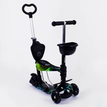 Самокат 5в1 Best Scooter (PU колеса с подсветкой) Абстракция Multicolor (91128): Количество колес 3
