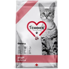 Сухой диетический корм 1st Choice Adult Derma для котов с рыбой 1.8 кг: Тип Сухой корм