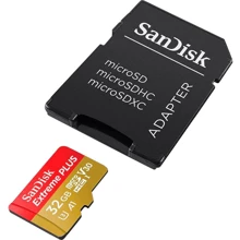 Карта памяти SanDisk 32GB microSDHC Class 10 UHS-I U3 A1 V30 Extreme Plus + adapter (SDSQXBG-032G-GN6MA): Тип карты MicroSDHC
