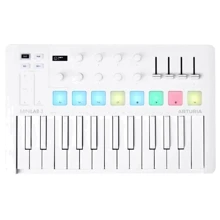 MIDI-клавиатура Arturia MiniLab 3 Alpine White Special Edition: Механика Динамическая