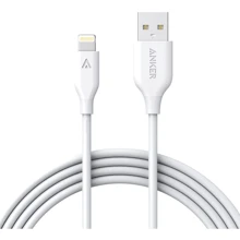 Кабель ANKER USB Cable to Lightning Powerline V3 1.8m White (A8112H21): Тип USB Cable - Lightning