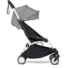 Прогулочная коляска BABYZEN YOYO² Plus 6+ (капюшон, матрасик) Grey/Серый (белая рама): Тип коляски Прогулочная